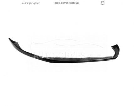 Передня накладка Volkswagen Golf, 7 E-Golf - type: lip під заводський бампер 2012-2017 v2 чорний глянець фото 3