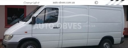 Covers for arches Mercedes Sprinter 1998-2006 - type: 6 pcs, black фото 3