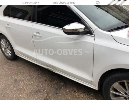 Накладки на зеркала Volkswagen Passat B8 2014-2024 - тип: нержавейка usa фото 4