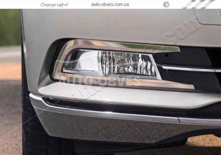 Fog Lamp Bezel for VW Passat B8 2014-2019 Sedan Estate фото 3