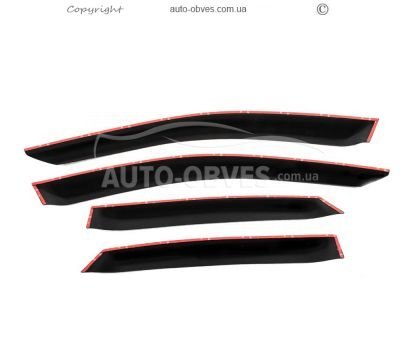 Дефлектори вікон Volkswagen Polo 2010-2017 - тип: sd 4 шт hic фото 2