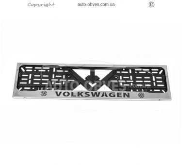 Рамка номерного знаку з лого Volkswagen фото 1