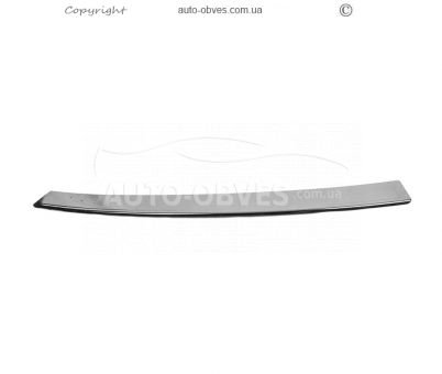 Overlay for rear bumper body Volkswagen T6 - type: black chrome 1 doors photo 0