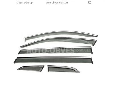 Вітровики Volkswagen Tiguan 2016-2023 - тип: з хромом long фото 0