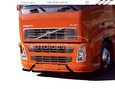 Volvo FH euro 5 bumper protection - color: black - additional service: LED installation -> 3-5 working days фото 0