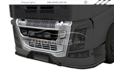 Holder for headlights in the Volvo FH euro 6 grille, service: installation of diodes фото 6