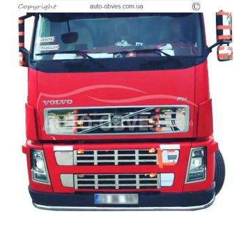 Volvo FH euro 5 front bumper protection - additional service: installation of diodes фото 3