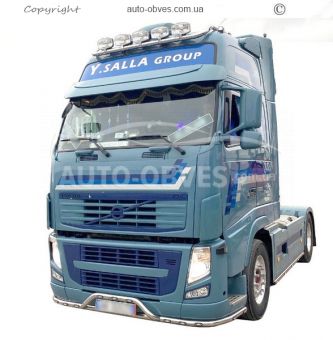 Holder for headlights on the roof of Volvo FH euro 5 wide version, service: installation of diodes, on order 5 days фото 1