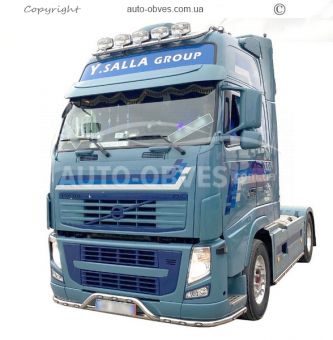 Защита переднего бампера Volvo FH euro 5 - доп услуга: установка диодов, под заказ 5 дней фото 7