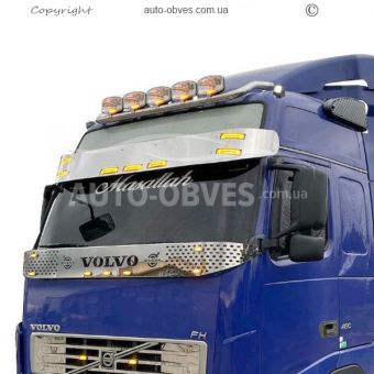 Holder for headlights on the roof of Volvo FH euro 5 wide version, service: installation of diodes, on order 5 days фото 3