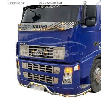 Накладки на решетку в капоте Volvo FH фото 5