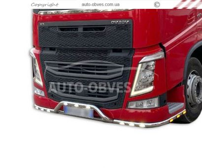 Front bumper protection Volvo FH euro 6 - additional service: installation of diodes v2 фото 1