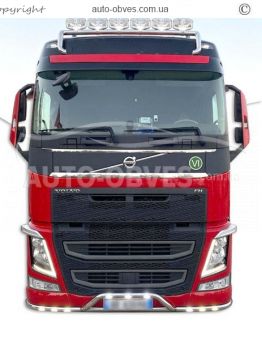 Holder for headlights on the roof of Volvo FH euro 6 - service: installation of diodes фото 8