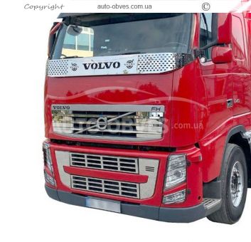 Накладка на решітку радіатора верхня Volvo FH - тип: 1 шт фото 2