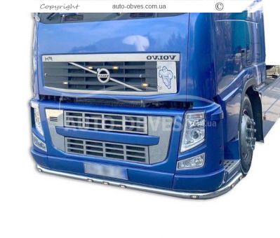 Защита переднего бампера Volvo FH euro 5 - доп услуга: установка диодов фото 0