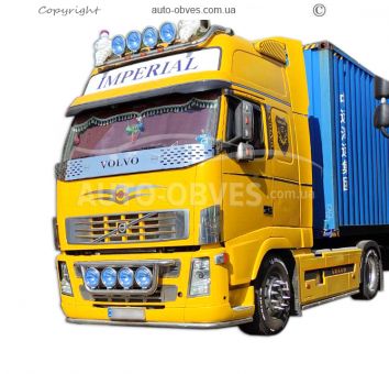 Holder for headlights in the radiator grill for Volvo FH euro 5, service: installation of diodes фото 4