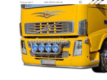 Holder for headlights in the radiator grill for Volvo FH euro 5, service: installation of diodes фото 2
