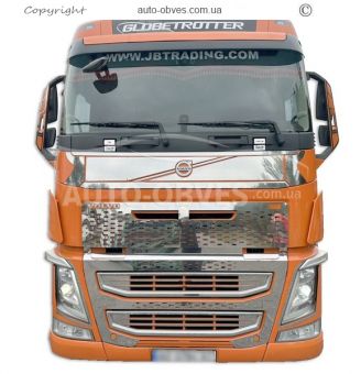 Накладки на кабіну під склом Volvo FH euro 6 фото 9
