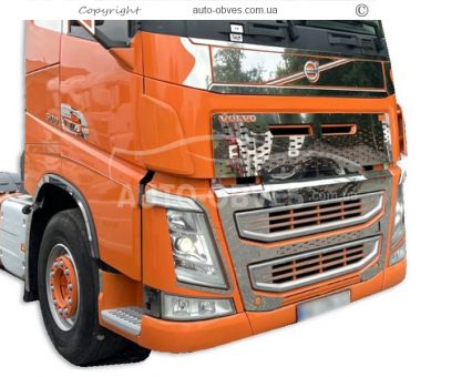 Накладки на бампер Volvo FH euro 6 - комплект 2 элемента фото 6