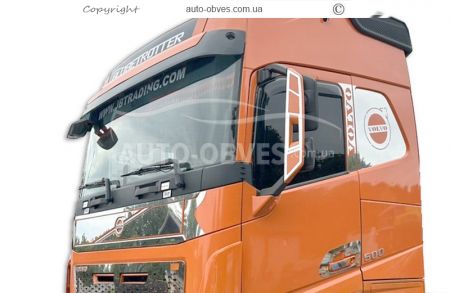 Накладки на кабіну під склом Volvo FH euro 6 фото 8