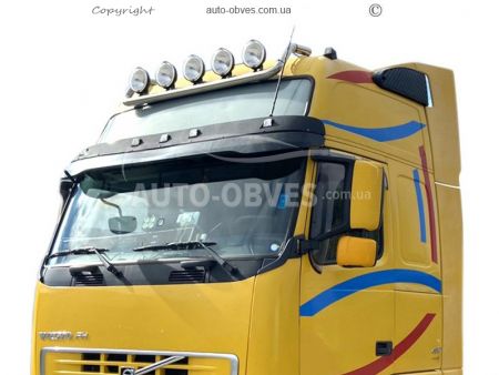 Тримач для фар на дах Volvo FH euro 5 високий дах послуга: встановлення діодів фото 0