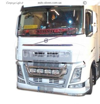 Holder for headlights in the Volvo FH euro 6 grille, service: installation of diodes фото 3