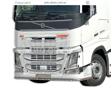 Volvo FH euro 6 front bumper protection - additional service: installation of diodes фото 10