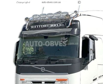 Holder for headlights on the roof of Volvo FH euro 6 - service: installation of diodes фото 0