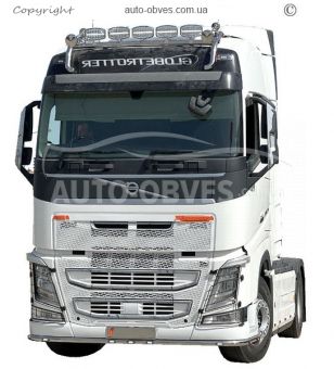 Volvo FH euro 6 front bumper protection - additional service: installation of diodes фото 12