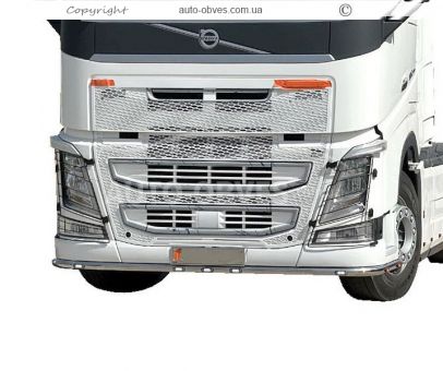 Volvo FH euro 6 front bumper protection - additional service: installation of diodes фото 9