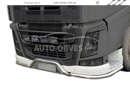 Защита переднего бампера Volvo FH euro 6 - доп услуга: установка диодов - тип: v3 фото 4