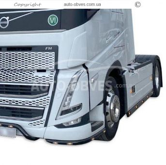 Stainless steel protector Volvo FH euro 6 - type: stainless steel color: black фото 1