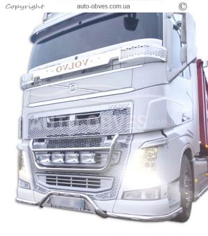 Holder for headlights in the Volvo FH euro 6 grille, service: installation of diodes фото 1