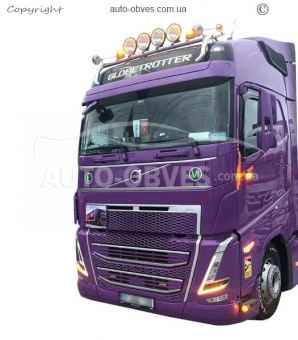 Holder for headlights on the roof of Volvo FH euro 6 - service: installation of diodes фото 10