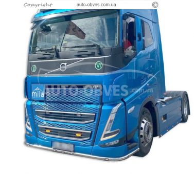 Volvo FH euro 6 front bumper protection - additional service: installation of diodes фото 4