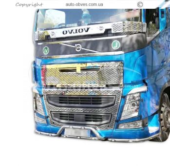 Накладка сітка на капот Volvo FH euro 6 фото 3