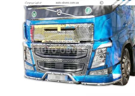Накладка сітка на капот Volvo FH euro 6 фото 2