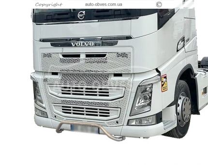 Защита переднего бампера Volvo FH euro 6 нижний - доп услуга: установка диодов фото 0