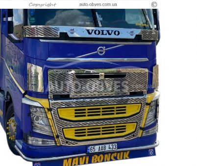 Накладки на решітку Volvo FH 16 euro 6 - тип: штамповка 3D фото 5