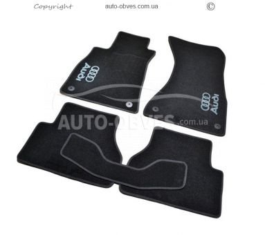 Rugs Audi A4 B9 2015-... - material: - pile, kt 5pcs, black фото 0