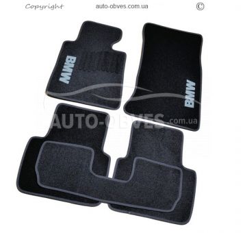 Floor mats BMW 3 E46 1999-2005 - material: - pile, qt 5 pcs, black фото 0