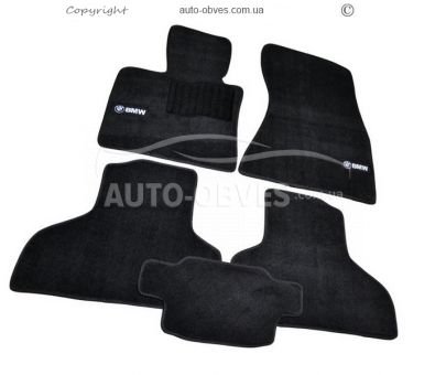Килимки для BMW X6 F16 - матеріал: ворс, чорні, тип: преміум фото 0