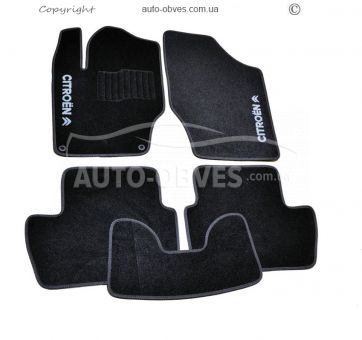 Коврики Citroen C4 2011-2015 - материал: - ворс, кт 5шт, черные фото 0