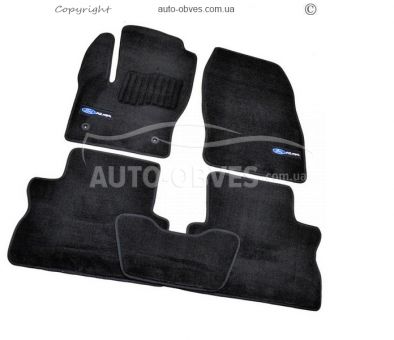 Коврики Ford Kuga 2017-2020 - материал: - ворс, черные, тип: премиум фото 0