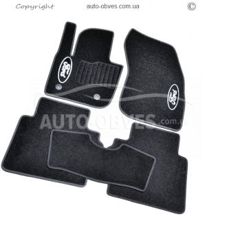 Floor mats Ford Mondeo 2015-... - material: - pile, kt 5pcs, black фото 0