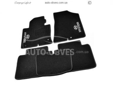 Rugs Hyundai Sonata 2017-… - material: - pile, black фото 0