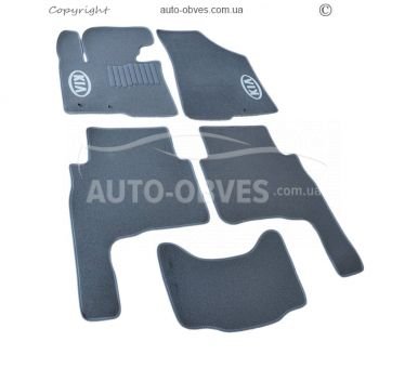 Floor mats Kia Sorento 2010-2012 - material: - pile, 5 seats color: gray фото 0