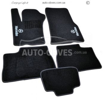 Rugs Mercedes ML 163 1998-2005 - material: - pile, kt 5 pcs, black фото 0