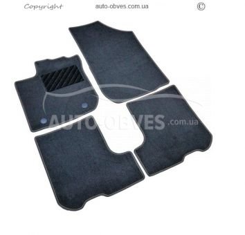 Rugs Renault Sandero 2013-2019 black original - type: kt 4pcs - material: - pile фото 0