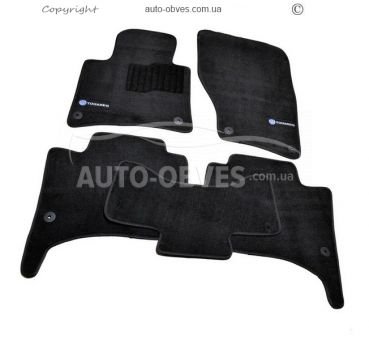 Floor mats Volkswagen Touareg 2010-2017 - material: - pile, black, type: premium фото 0